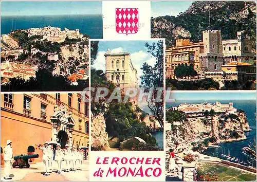 Cartes postales moderne Reflets de la Cote d'Azur le Rocher de Monaco