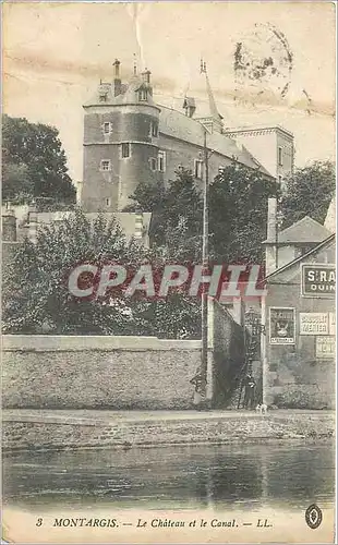 Cartes postales moderne Montargis le Chateau et le Canal