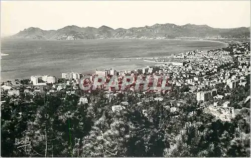 Moderne Karte Cote d'Azur Cannes et l'Esterel vue prise de Siper Cannes