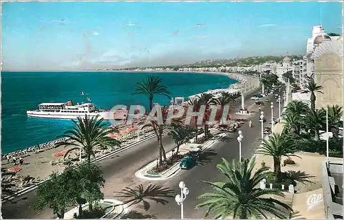 Cartes postales moderne Nice la Promenade des Anglais et le Gallus