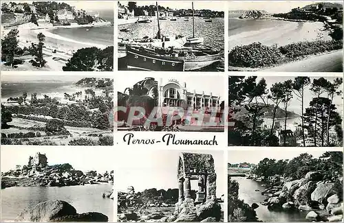 Cartes postales moderne Perros Ploumanac'h Plage de Trestraou le Port Plage de Tregastrignel