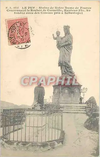 Cartes postales Le Puy Statue de Notre Dame