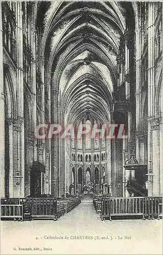 Ansichtskarte AK Cathedrale de Chartres (E et L) La Nef