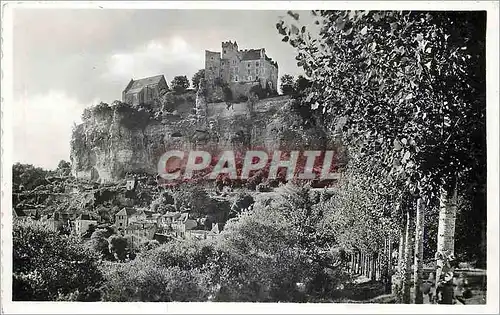 Moderne Karte Beynac Le Village et le Chateau