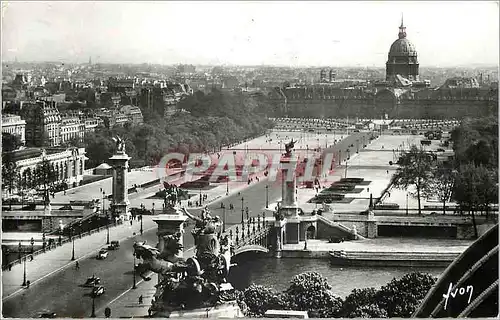 Cartes postales moderne Paris en Flanant Pont Alexandre III et Esplanade des Invalides