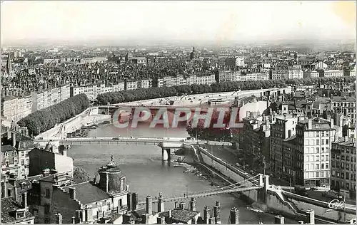 Cartes postales moderne Lyon Panorama sur les Ponts de la Saone