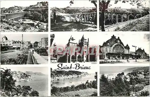 Cartes postales moderne Saint Brieuc Le Viaduc La Vallee et le Viaduc vue sur le Plateau