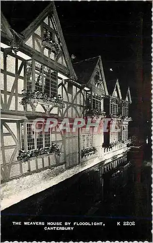 Cartes postales moderne The Weavers Housse By Floodlight Canterbury