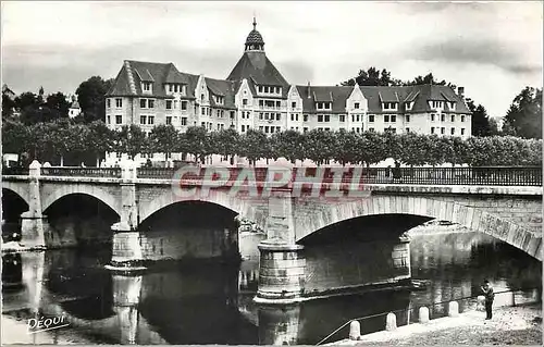 Moderne Karte Besancon les Bains (Doubs) Pont Canot et Cite Universitaire