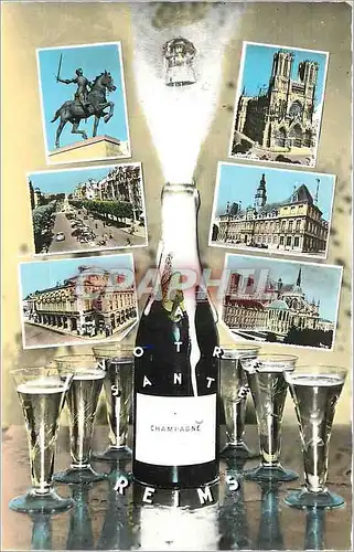 Moderne Karte Divers aspects de Reims (Marne) Champagne