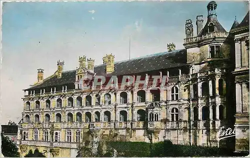 Moderne Karte Chateau de Blois L'Aile Francois Ier la Facade des Loges