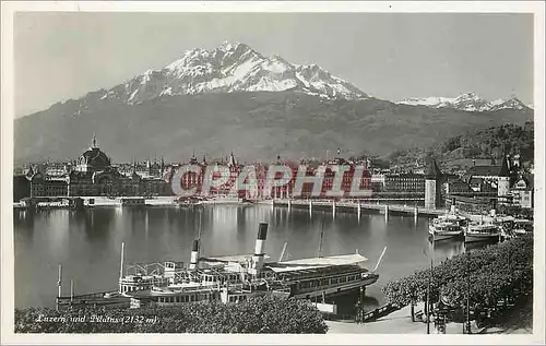 Moderne Karte Luzern Mit Pilarus (2132 m)