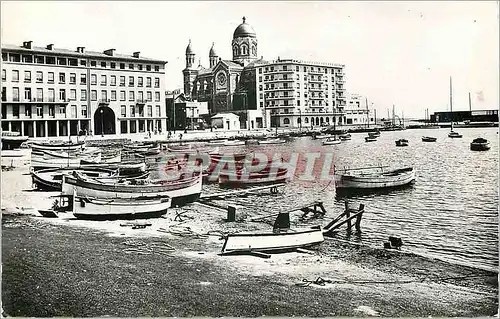 Moderne Karte Saint Raphael (Var) N D des Victoires et le Palais de la Mer Bateaux