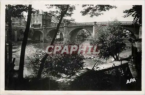 Moderne Karte St Geniez d'Olt (Aveyron) Pont sur le Lot