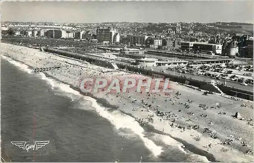 Moderne Karte La France Vue du Ciel Dieppe (Seine Mme) La Plage et l'Esplanade des Anglais