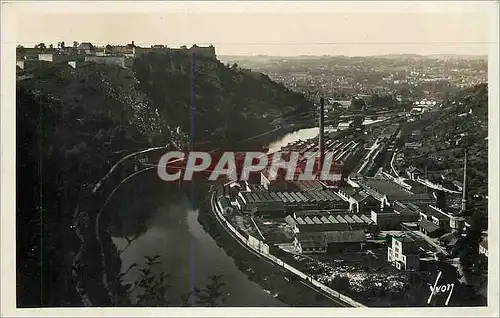 Cartes postales moderne Besancon (Doubs) Vue sur la Citadelle le Doubs et la ville