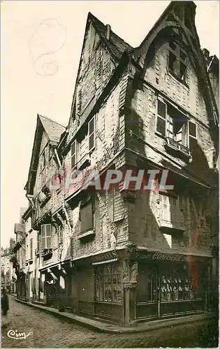 Moderne Karte Tours (I et L) Vieilles Maisons a l'angle des Rues du change et de la Rotisserie