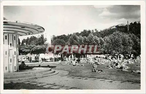 Moderne Karte Aix les Bains (Savoie) La Plage les Bains de Solei