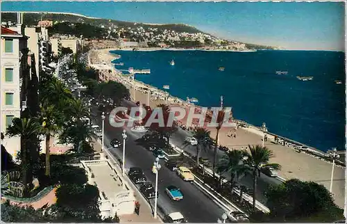 Cartes postales moderne Nice La Promenade des Anglais et le Mont Blanc