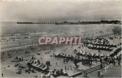 Moderne Karte Les Sables d'Olonne (Vendee) La Plage et l'entre du port