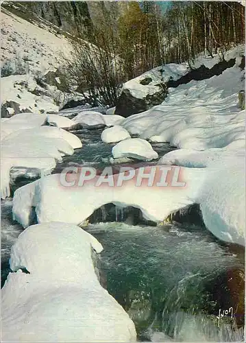 Moderne Karte En France Paysage de Neige