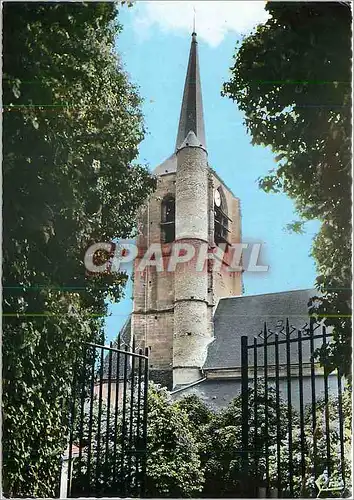 Cartes postales moderne Moulins Engilbert (Nievre) Le Clocher vu des grilles du vieux Chateau