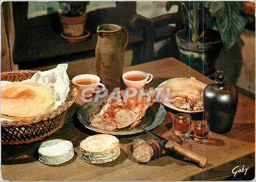 Cartes postales moderne La Normandie Gastronomique Specialites normandes Galette de sarrazin gigol