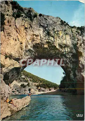 Moderne Karte Ardeche Pittoresque le Pont d'Arc une des Merveiles de la Nature (arche 60 m de haut 54 m d'ouve