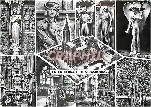 Cartes postales moderne Strasbourg (Bas Rhi) La Cathedrale Vierge de l'enfant