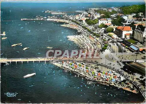 Cartes postales moderne Arcachon (Gironde vue aerienne belle perspective sur la plage