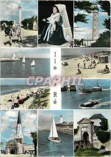 Cartes postales moderne Ile de Re (Ch Mme) Phare Ane Mule