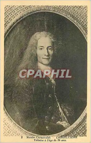 Cartes postales Musee Carnavalet Largilltere Voltaire a l'age de 24 ans