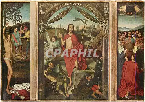Cartes postales moderne Hans Memling VERS 1430 1494 Martyre de saint Sebastien