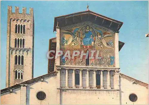 Cartes postales moderne Entre deux routes d'Italie Lucques Eglise de S Frediano