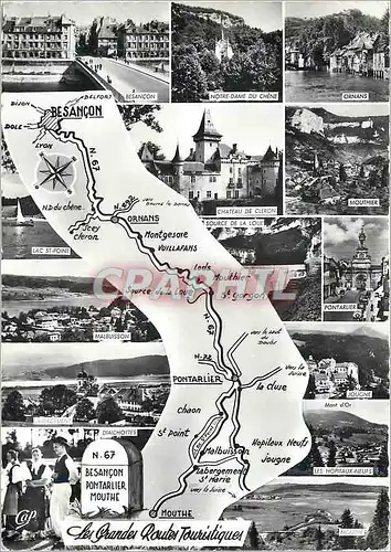 Cartes postales moderne Les Grandes Routes Touristique Besancon a Mouthe