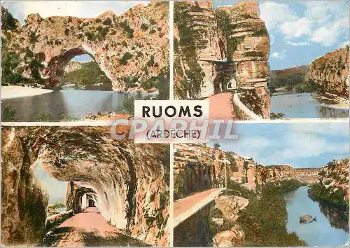 Moderne Karte Ruoms (Ardeche)