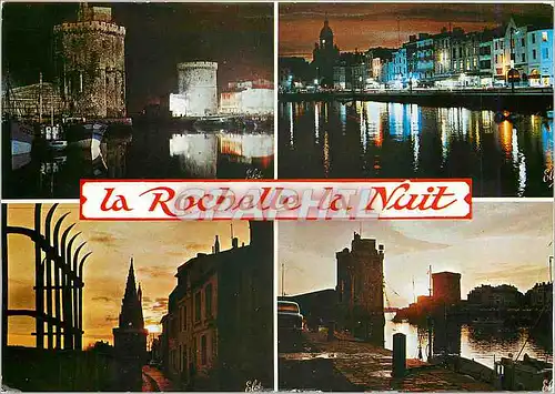 Moderne Karte La rochelle la nuit