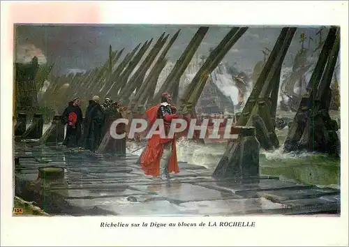 Cartes postales moderne La Rochelle Riche lieu sur la digue au siege de la Rochelle par Henri Motte