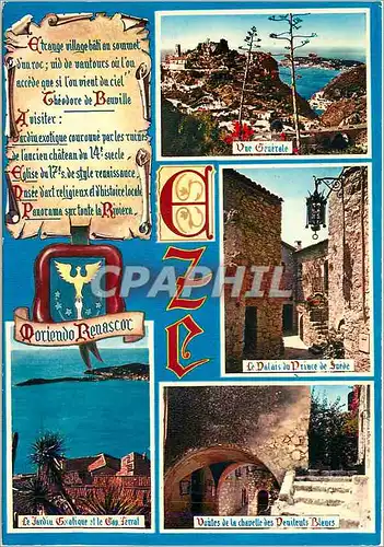 Cartes postales moderne Cote d'Azur Carredour Mondial du Tourisme Eze Village