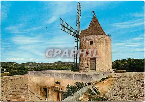 Moderne Karte La Provence Fontvieille (B du R) Moulin de Daudet d'ou le celebre conteur data ses lettres