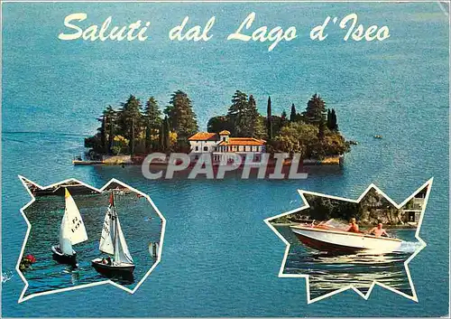Cartes postales moderne Lac d'Iseo Ile de St Paul