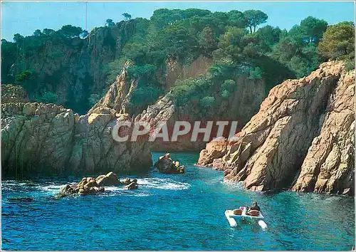 Moderne Karte Costa Brava Detaille de la Costa Pedalo