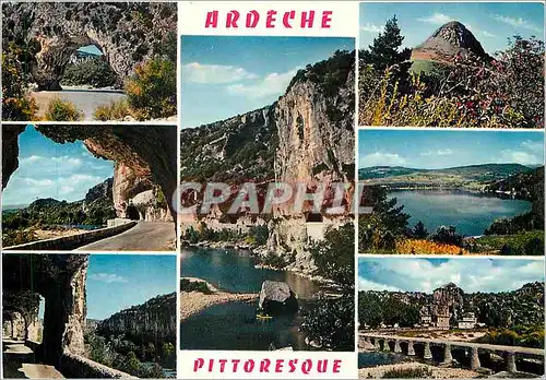 Moderne Karte Ardeche Pittoresque Le Pont d'Arc