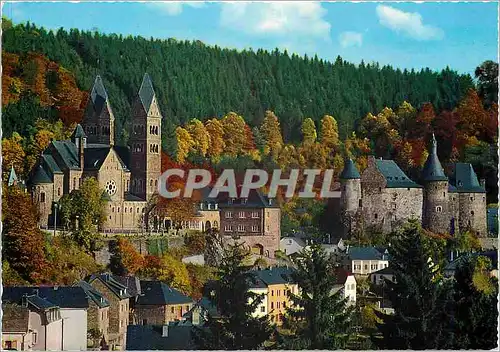 Cartes postales moderne Clervaux (G d Lux) Eglise paroissiale et chateau fort