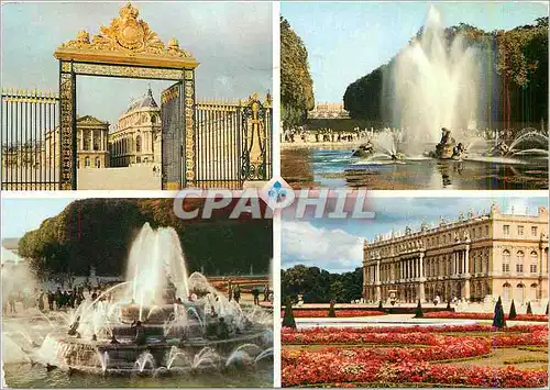 Cartes postales moderne Versailles La Grille d'Honneur Bassin d'Apollon