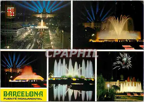 Cartes postales moderne Barcelona Fuente Monumental