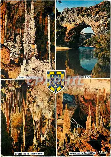 Cartes postales moderne Ardeche Pittoresque Grottes et Gorges de l'Ardeche