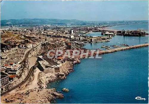 Moderne Karte Sete Vue aerienne