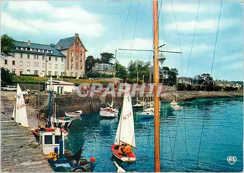 Moderne Karte Carteret (Manche) Le port et l'ecole de voile