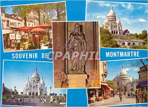 Cartes postales moderne Paris Souvenir de Montmartre